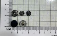 Four-Part Snap Button - 16L to 28L Sizes, 3-6mm Thickness | Durable Fastening for Garments, Outerwear, and Uniforms