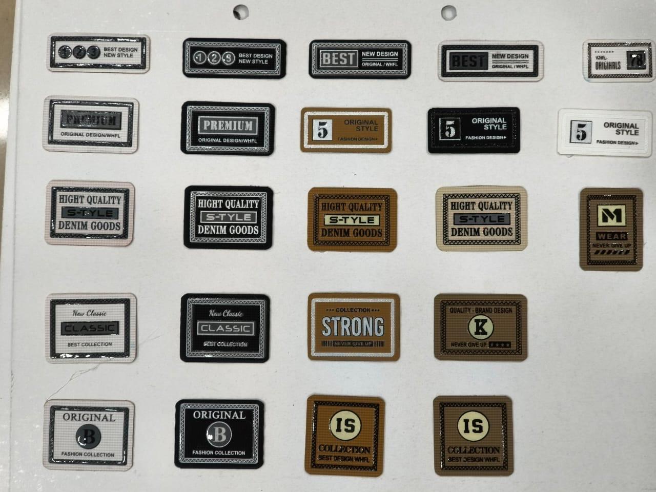 Garment Label - Cotton Twill Material, Customizable Size Options , Essential Care Instructions And Brand Identity Tags