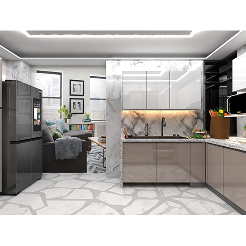 Big U Shape Modular Kitchen