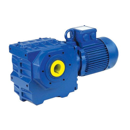 Bg Series Worm Geared Motor - Color: Blue Paint Coated