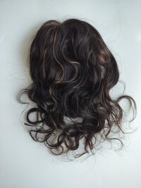 Natural wavy and Curly 8x7 Mirage base Human Hair Topper