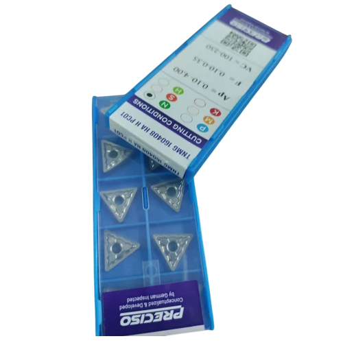 Aluminium Turning Inserts - Carbide Material , CNC Machine Compatible, Silver Finish for Precision Machining and Enhanced Tool Performance