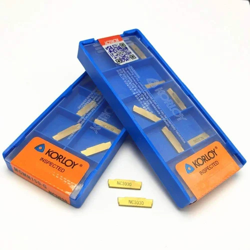 Korloy Carbide Inserts - Golden PVD Coated Carbide | Designed for CNC Machine Precision and Durability