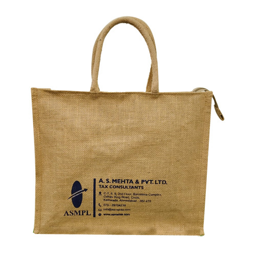 Printed Jute Bag - Color: Different Available