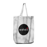 Canvas Shopping Bag - High-quality Canvas Material (350+ Gsm), 14 X 16 Inches, Off White Color, Customizable Design Options, Eco-friendly Solution