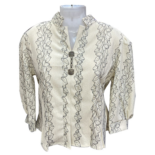 Ladies Satin Top - Sizes S, M, L, XL | Vibrant Printed Pattern, Summer Style, Multiple Color Options