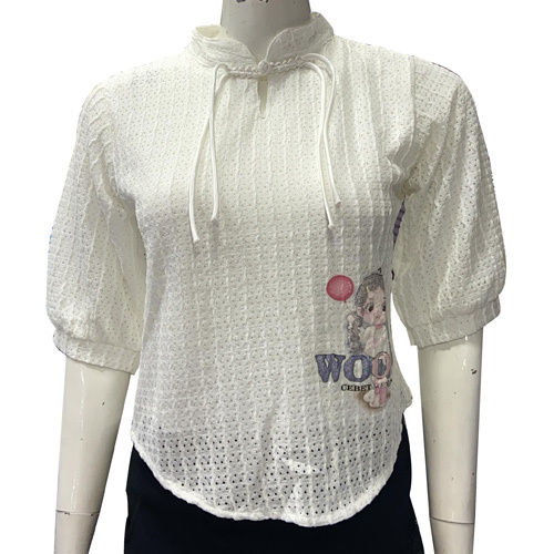 Ladies Top With Ben Collar - Color: Different Available