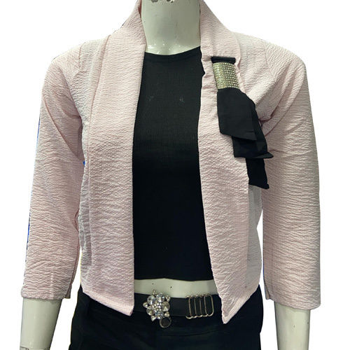 Ladies Shrug With Stretchable Black Inner