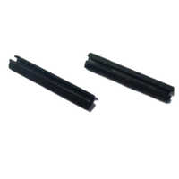 Spring Dowel Pin - 3x20mm | Industrial Grade, Polished Black Finish, Round Head Type, Suitable For Automotive Applications