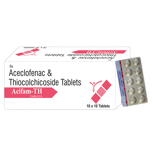 Aceclofenac ANd Thiocolchicoside Tablets