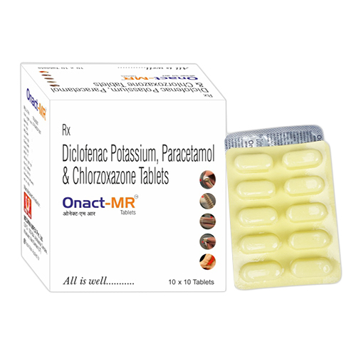 Onact-MR Diclofenac Potassium Paracetamol And Chlorzoxazone Tablets