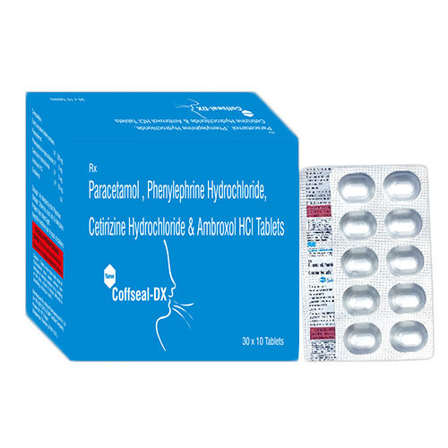 Paracetamol Phenylephrine Hydrochloride Cetirizine Hydrochloride And Ambroxol HCL Tablets