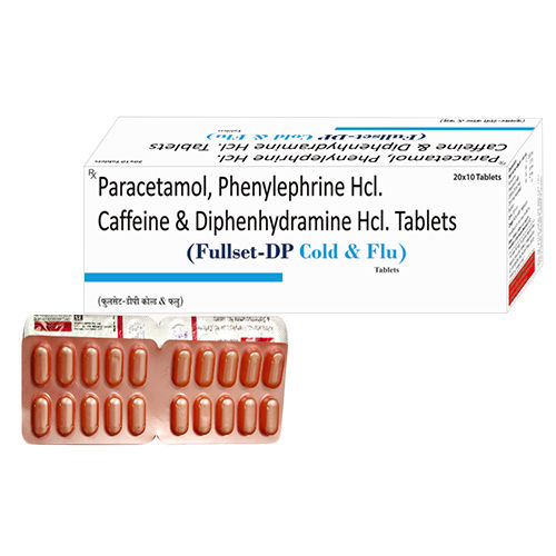 Paracetamol Phenylephrine HCL Caffeine And Diphenhydramine HCL Tablets