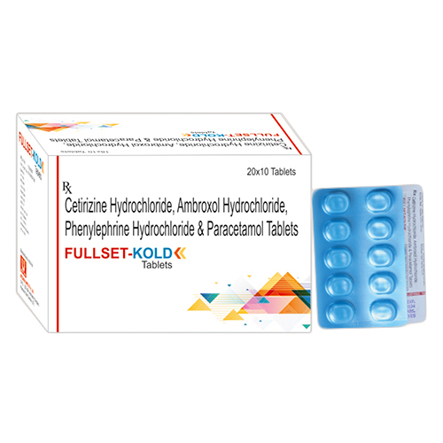 Cetirizine Hydrochloride Phenylephrine Hydrochloride And Paracetamol Tablets