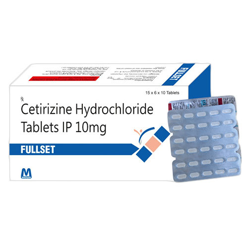 10 MG Cetirizine Hydrochloride Tablets IP