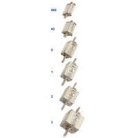 Din Type Fuse Links Type Hn - Rated Voltage: 220-440 Volt, Frequency: 50 Hertz, Color: White | Industrial Application, 1-year Warranty
