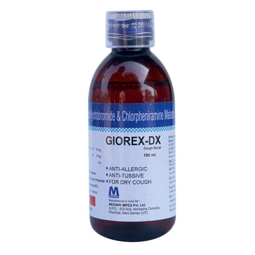 100 ML Dextomethorphan  Hydrobromide And Chlorpheniramine  Maleate Syrup