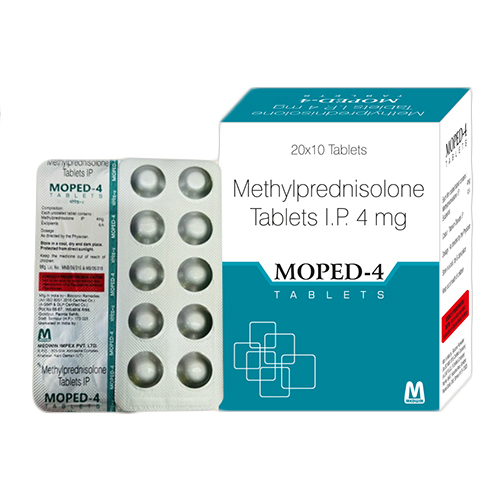 4 MG Methylprednisolone Tablets IP