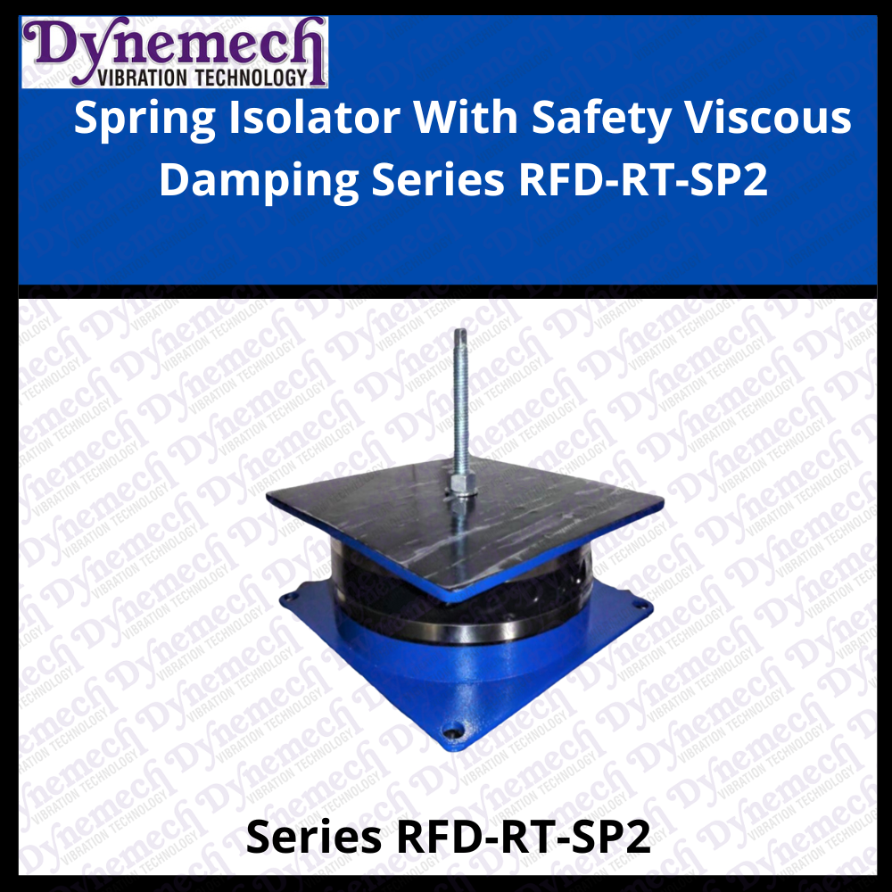 Spring Isolator With Safety Viscous Damping, Series-rfd-rt-sp2 - Color: Green