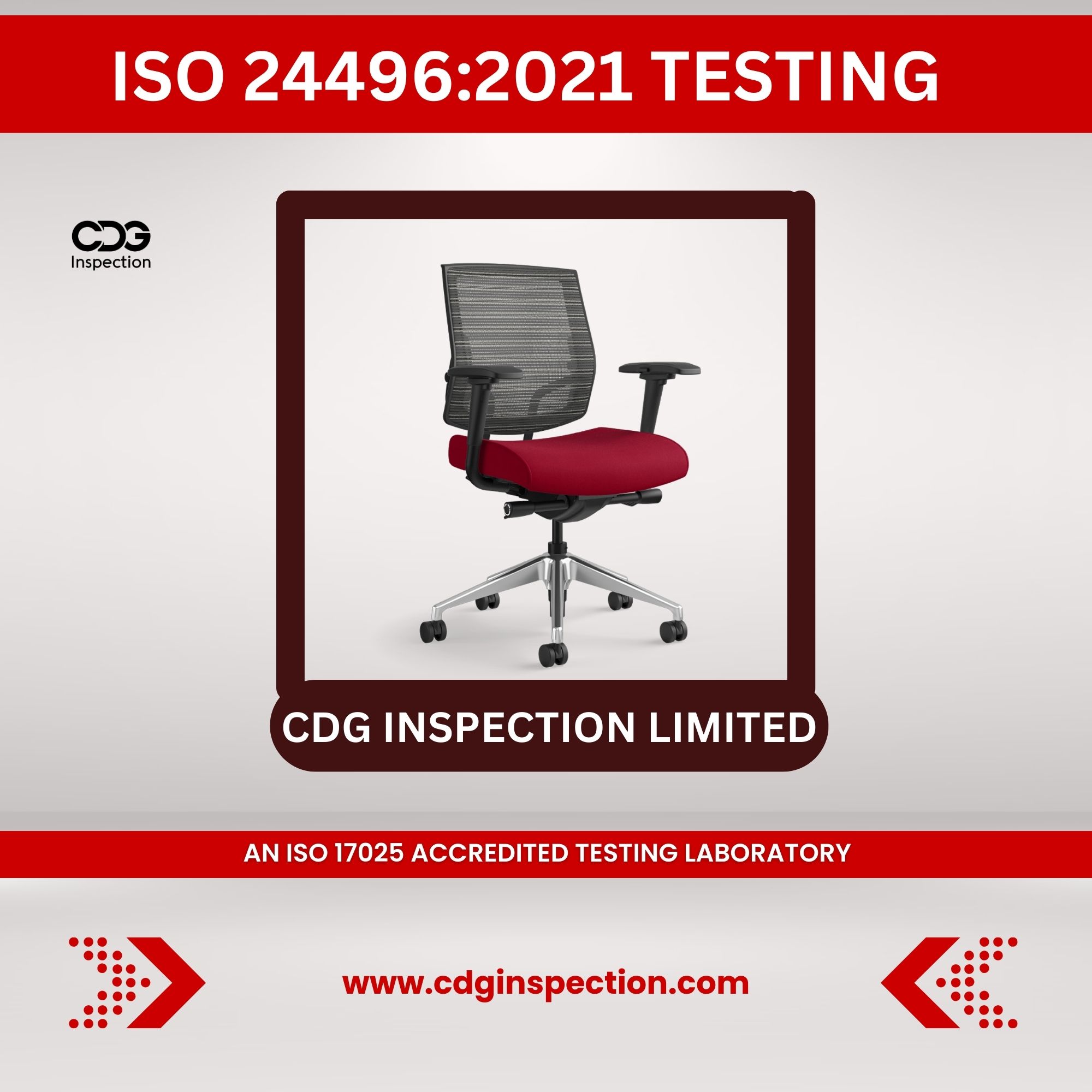 ISO 24496:2021 Testing (Office Chairs Testing)