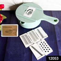 Vegetable Choppers with Drain Basket | 6 in 1 Vegetable Slicer Bladess