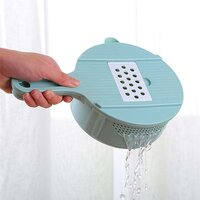 Vegetable Choppers with Drain Basket | 6 in 1 Vegetable Slicer Bladess