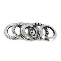 Thrust Roller Bearings - Stainless Steel, 55 Mm Bore Size, Silver Color, Single Row, Metal Shields For Contaminant Protection, High Axial Load Capacity