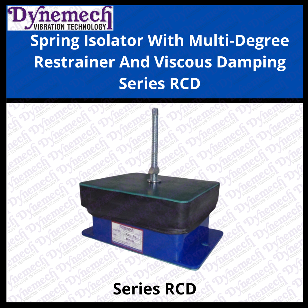 Spring Isolator With Multi-degree Restrainer And Visocus Damping Series Rcd - Color: Blue