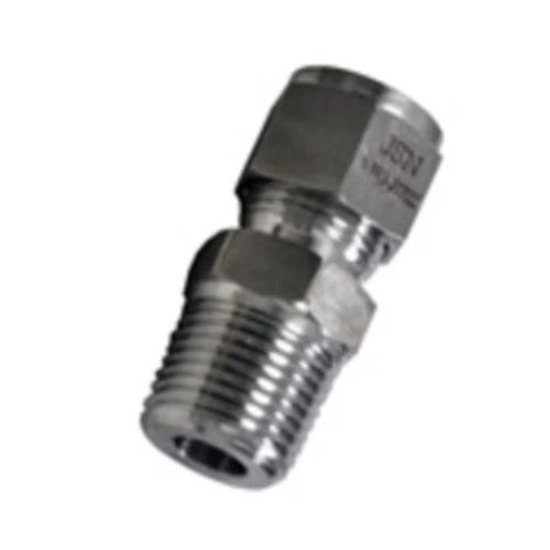 Male Connector Tube Fitting - Color: Silver