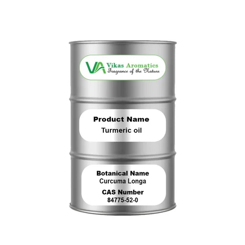 Turmeric Essential Oil - CAS No 84775-52-0, 95-100% Purity, Pleasant Odor | Anti-Inflammatory & Antioxidant, Ideal for Aromatherapy & Skincare Applications, 2-Year Shelf Life