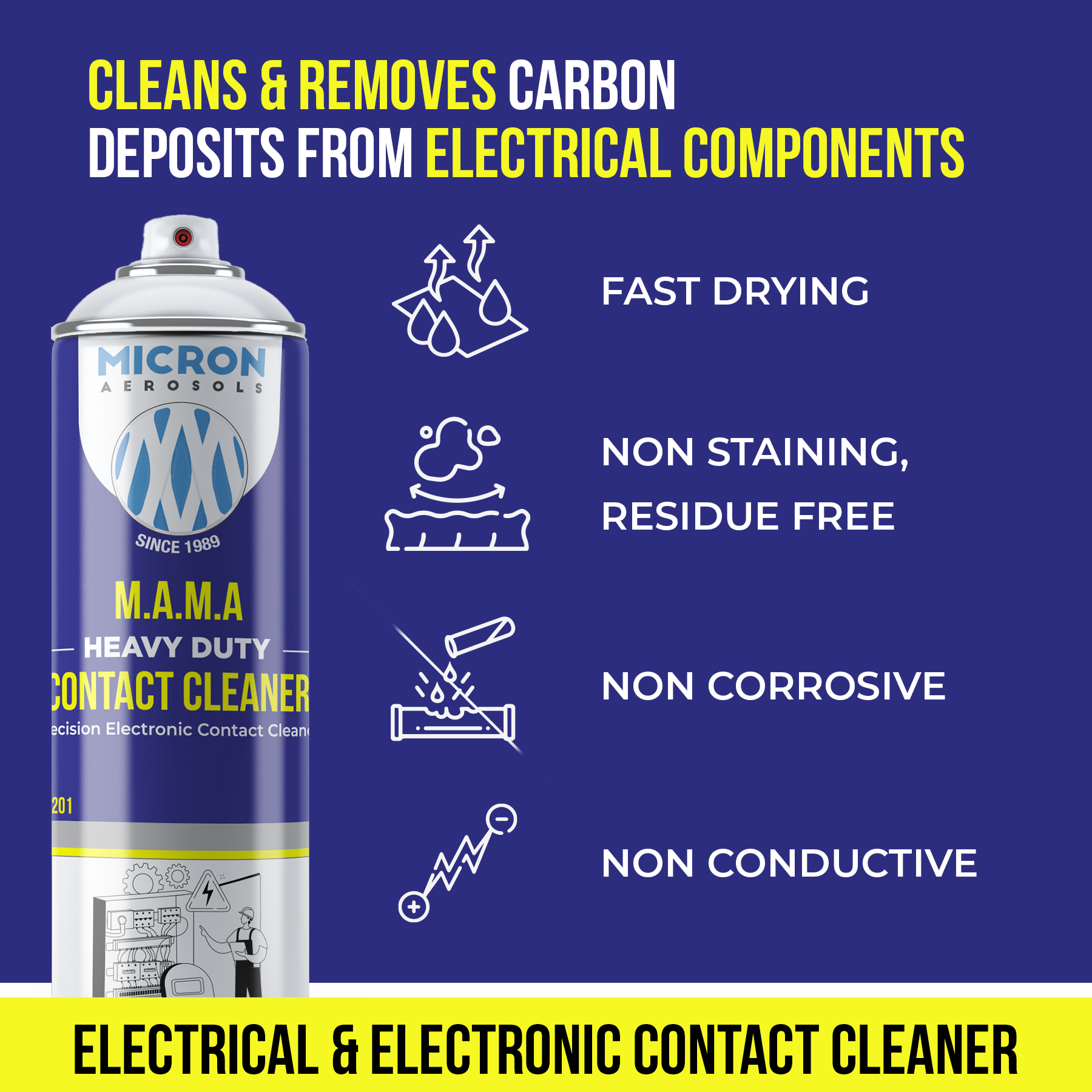 Electrical Contact Cleaner - Color: Clear