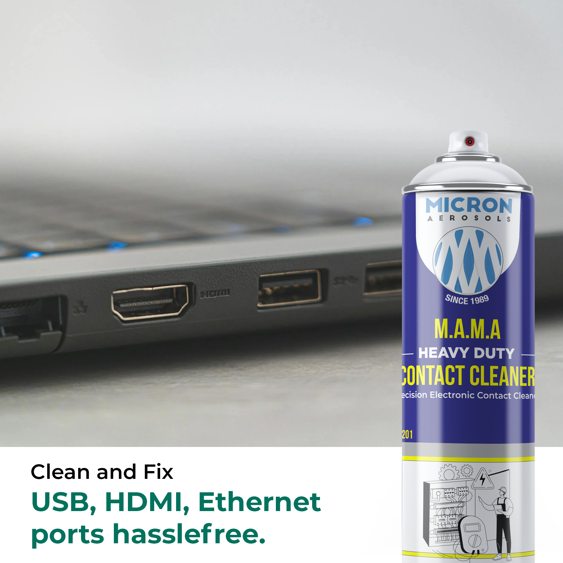 Electrical Contact Cleaner - Color: Clear