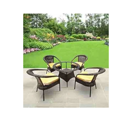 4 Seater Wicker Table Chair Set