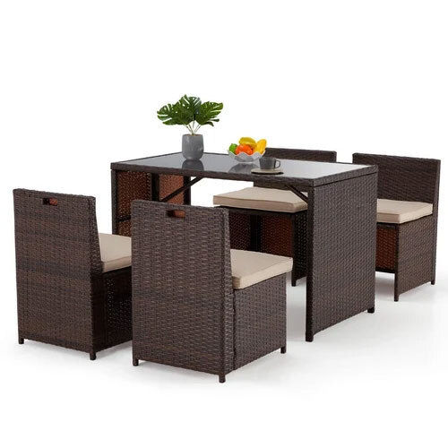 Outdoor Sofa Set - Color: Brown