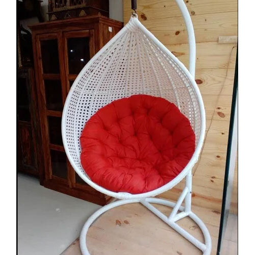 Outdoor Swing Chair - Color: White Red