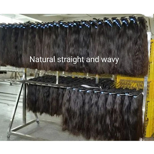 Natural Straight Hair Extension - Color: Brown