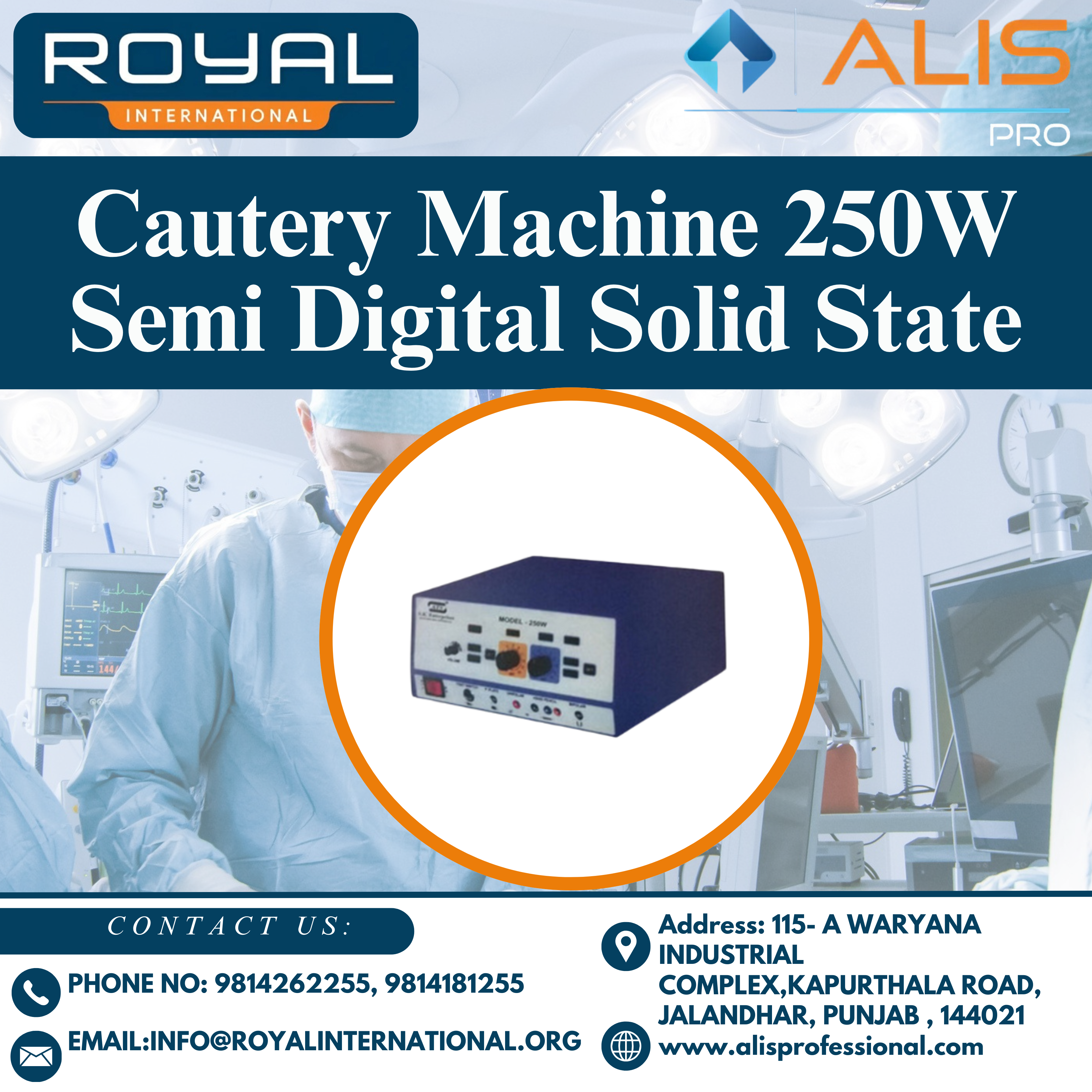 Cautery Machine 250W Semi Digital Solid State