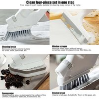 4 in 1 Scrub Brushes for Cleaning 4 Types of Brush Head Replacementss