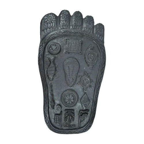 Vishnu Charan Paduka Shaligram Idol