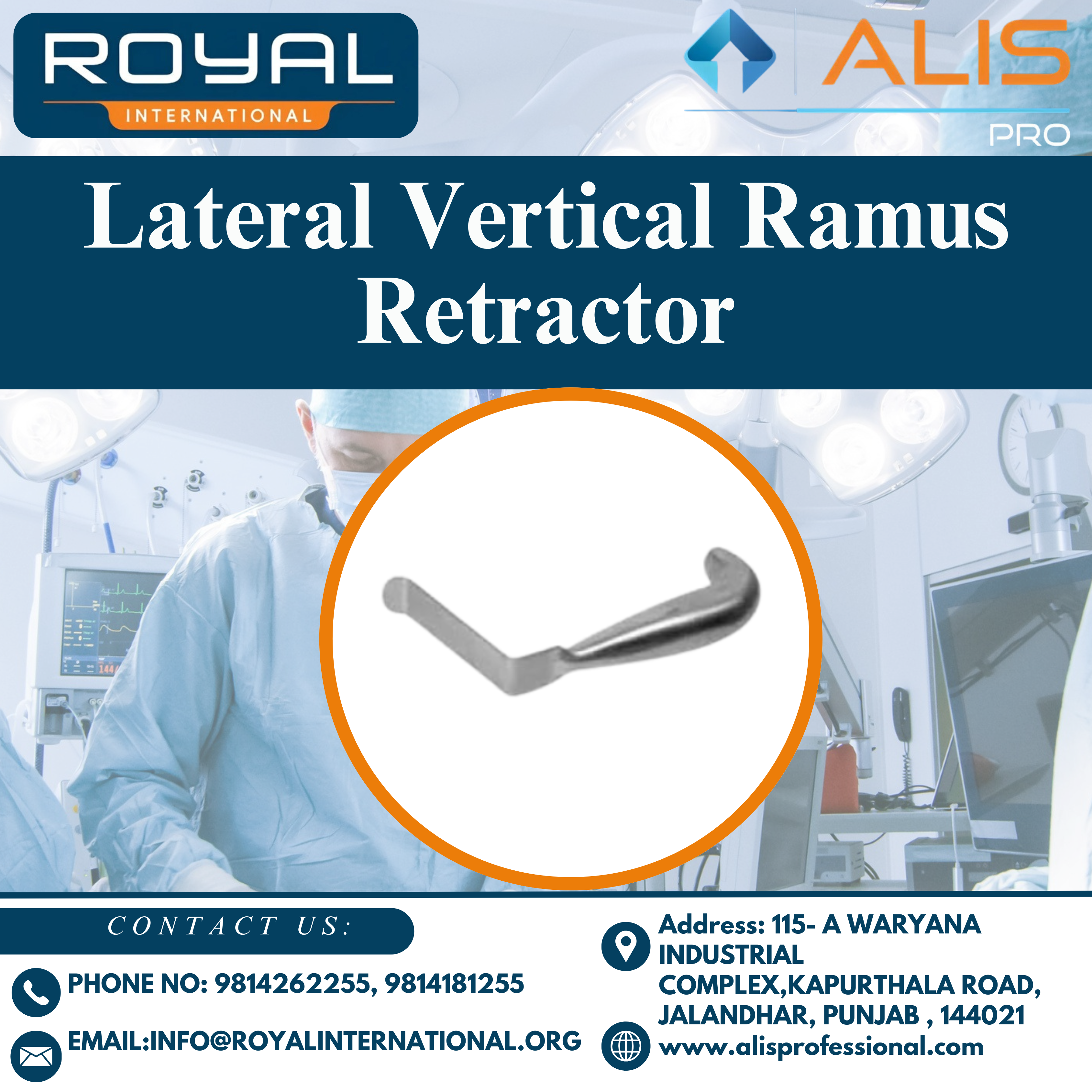 Lateral Vertical Ramus Retractor