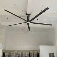 Black Industrial Hvls Fan - Installation Type: Central