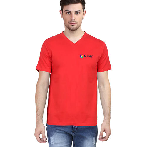 V-Neck T-Shirt Red