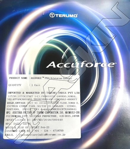 Terumo Accuforce PTCA Dilatation Catheter (BD 3.75)