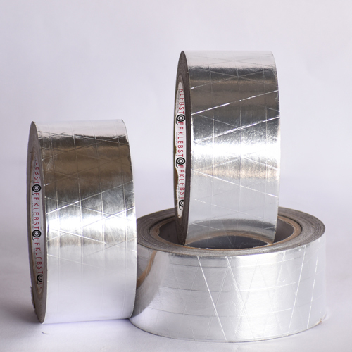 Aluminum Foil-Scrim-Kraft (FSK) Tape - Hot Melt Adhesive, 50mm Width, Silver Color | Flexible, Moisture Barrier, Quick Stick, 0.120mm Thickness