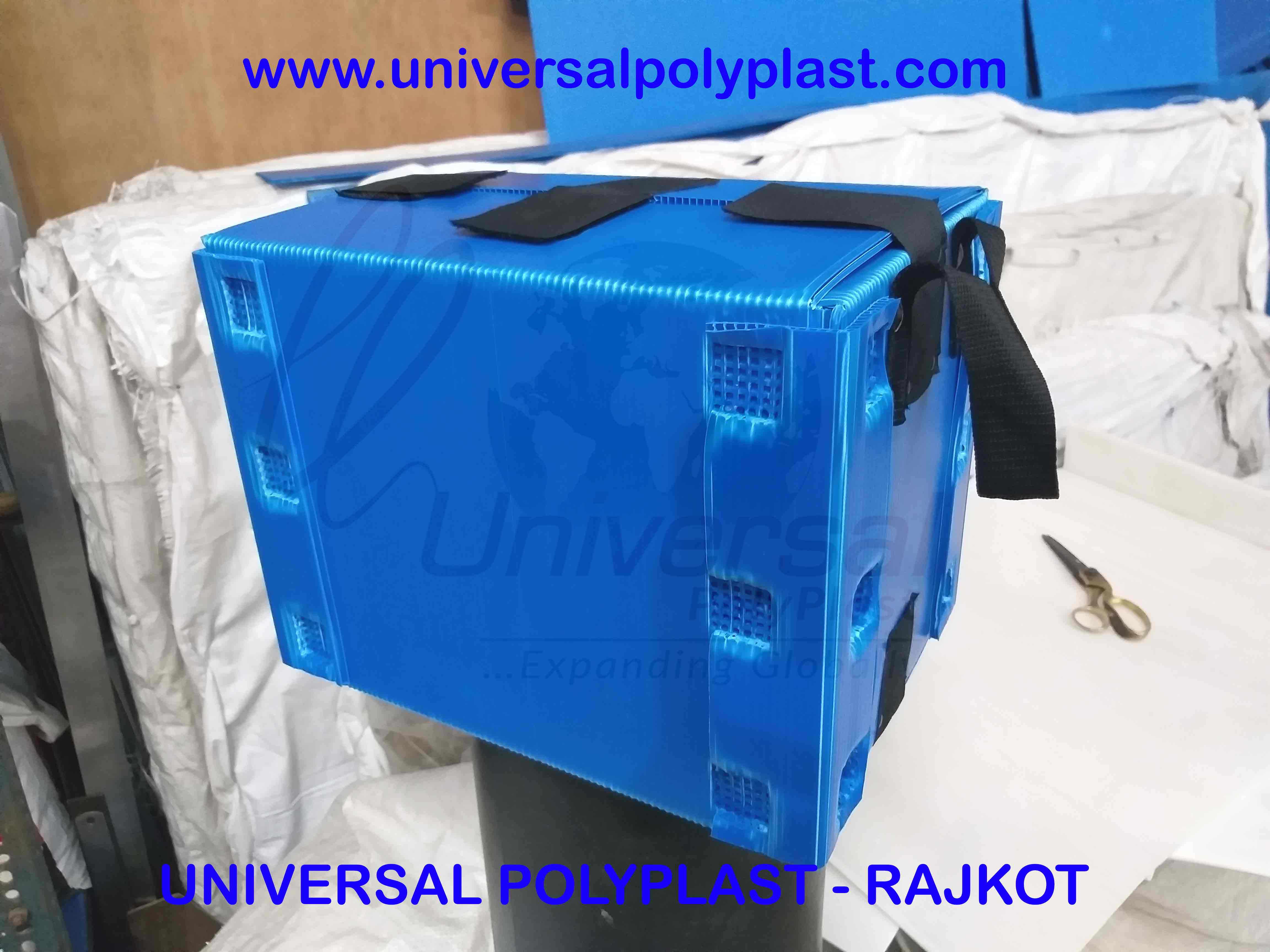 PP Corrugated Container Box With PVC Profile