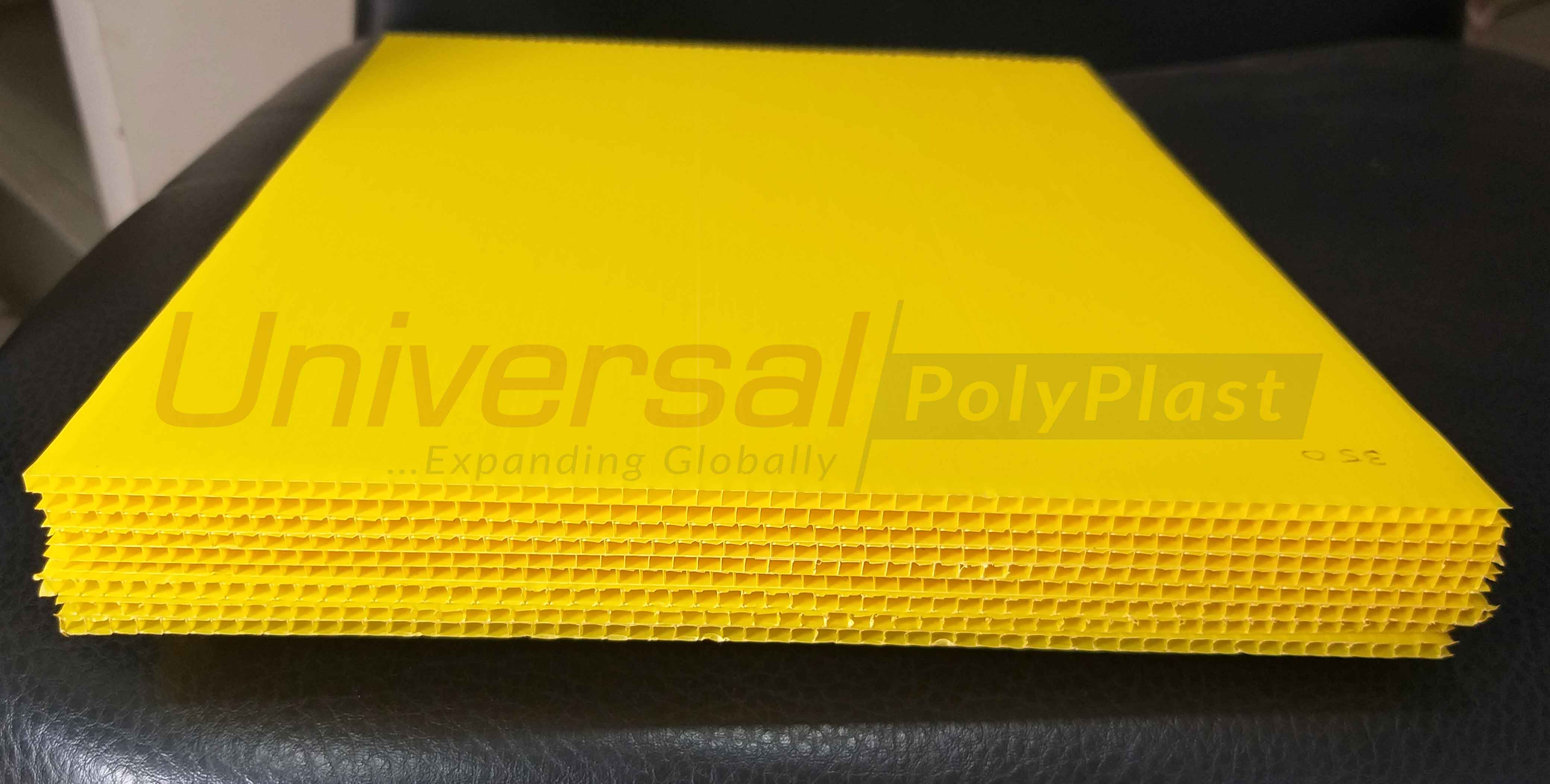 H-line Polypropylene Corrugated Sheets - Width Up To 1500 Mm Versatile & Lightweight Design Impact And Water Resistant Reusable Durability In Multiple Colors