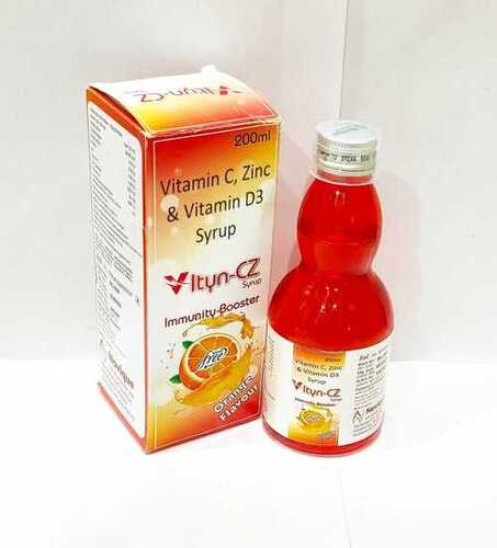 Vitamin C 150 + Vitamin D3 800 IU + ZinC Sulphate 11 Mg   (Syrup)