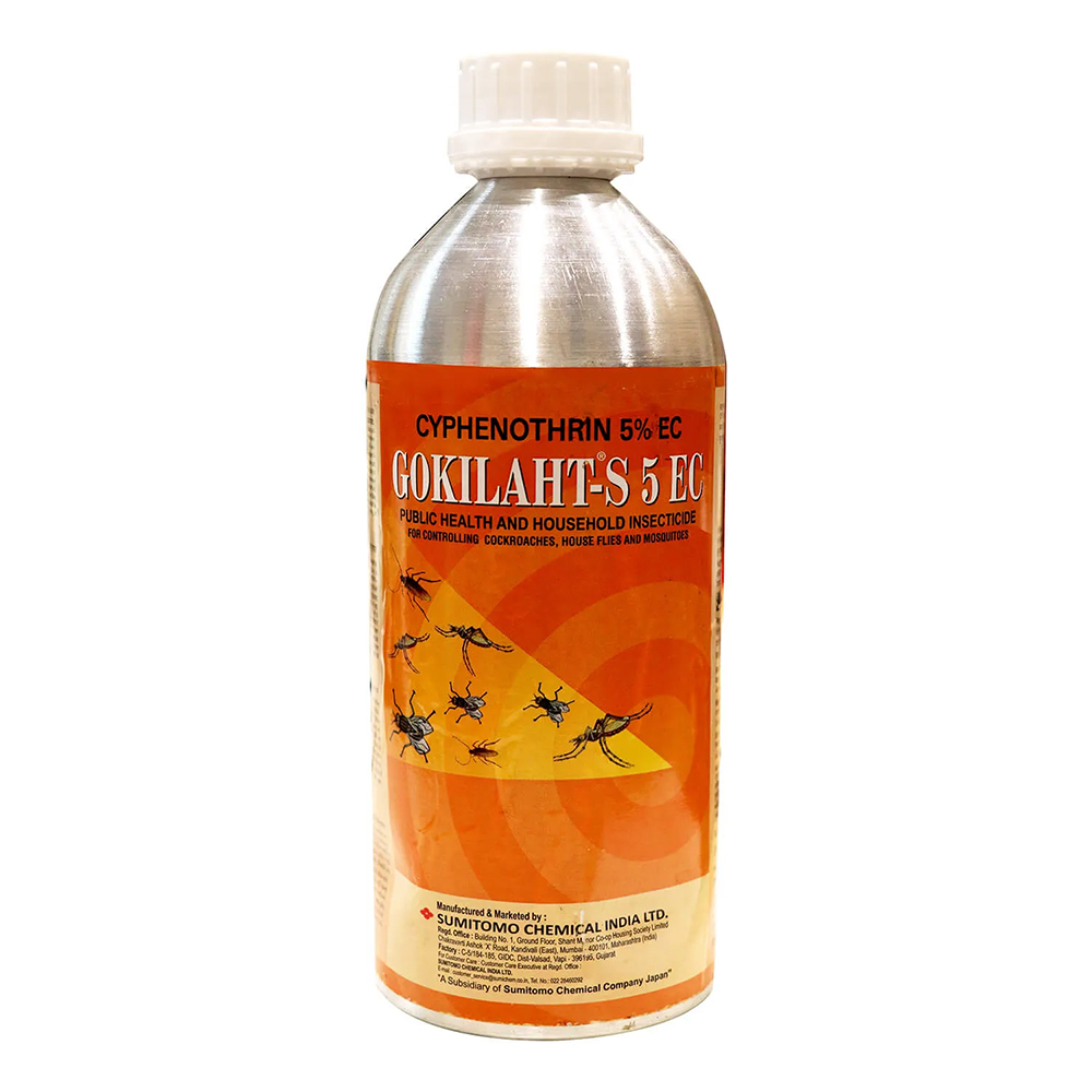 Sumitomo Gokilaht -S 5 EC, Cyphenothrin 5% EC, 1 L For Fly, Mosquito, Cockroach