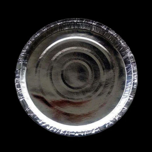 Silver Foil Disposable Paper Plate