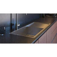37x18inch Drain Board Hand Made Kitchen Sink